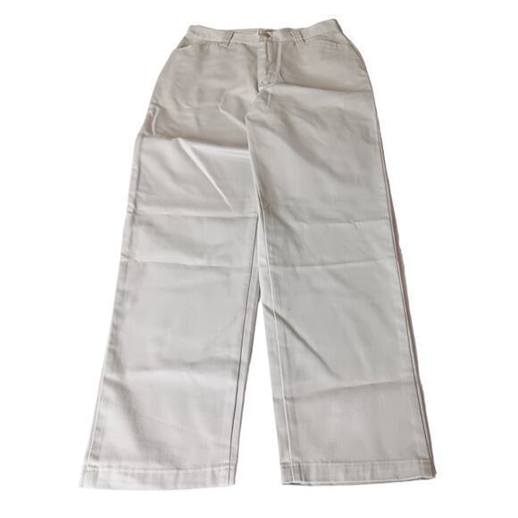 LEE VINTAGE Y2K Women's Chino Pants Khakis NEW Old Stock Size‎ 8 29x31.5 - Picture 2 of 11